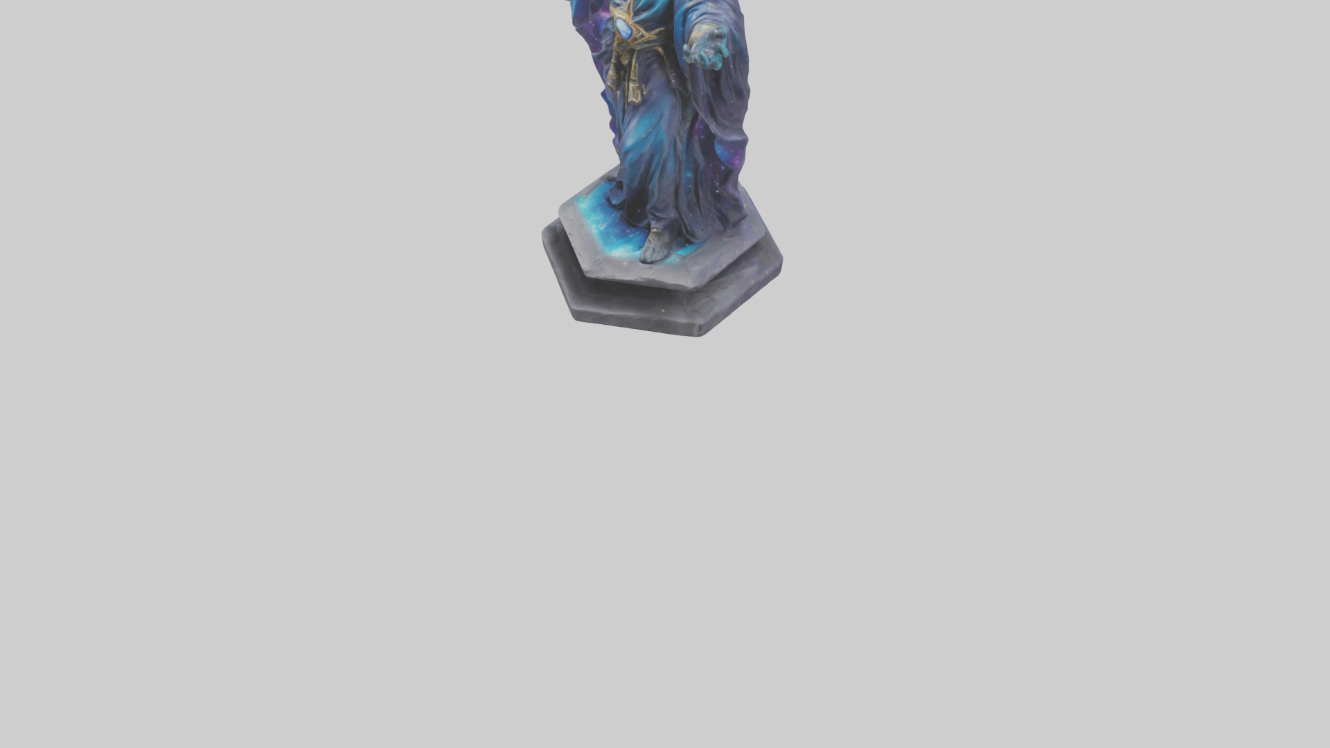 Cosmic Sorcerer statue model 3D model_5