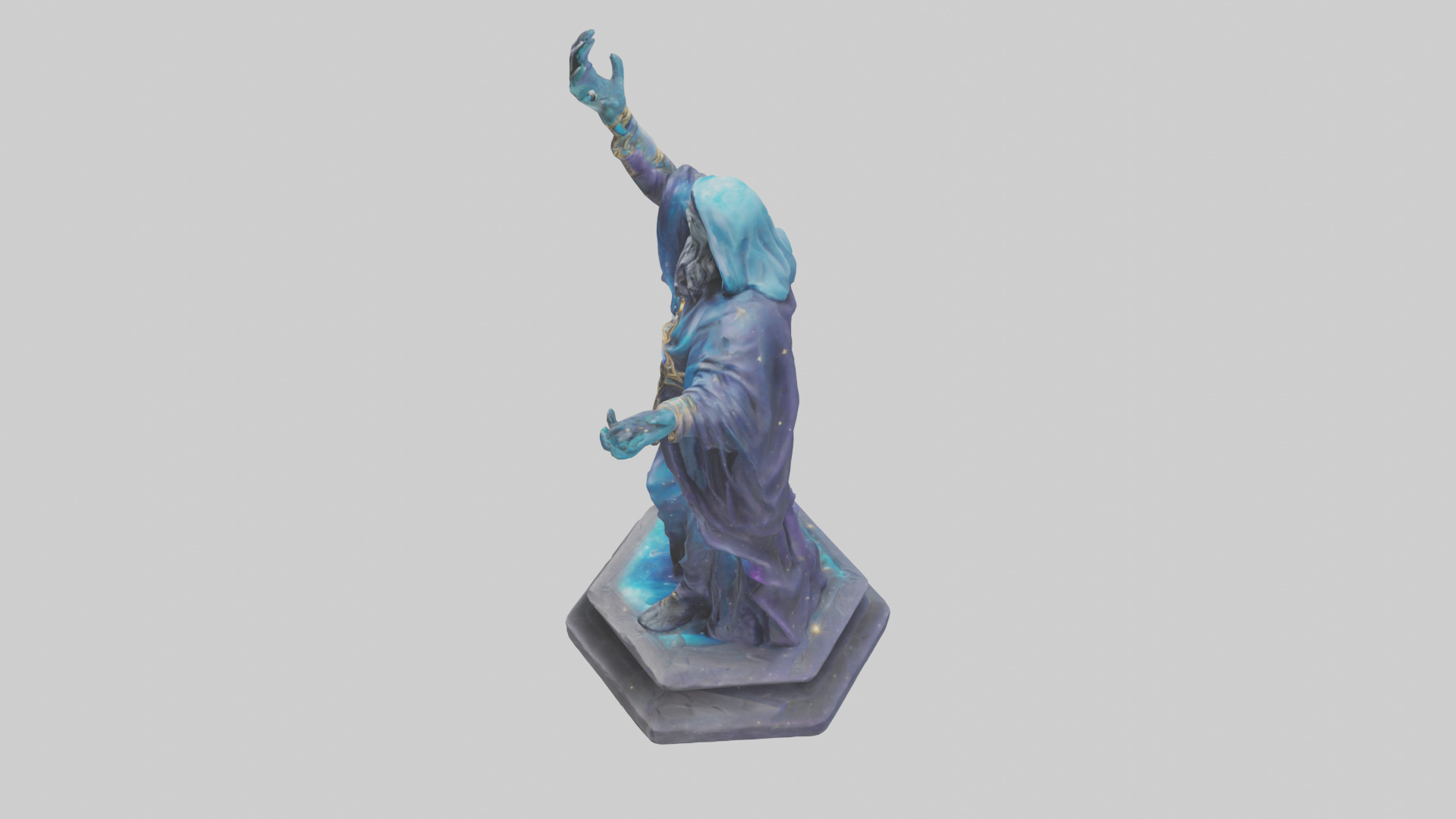 Cosmic Sorcerer statue model 3D model_17