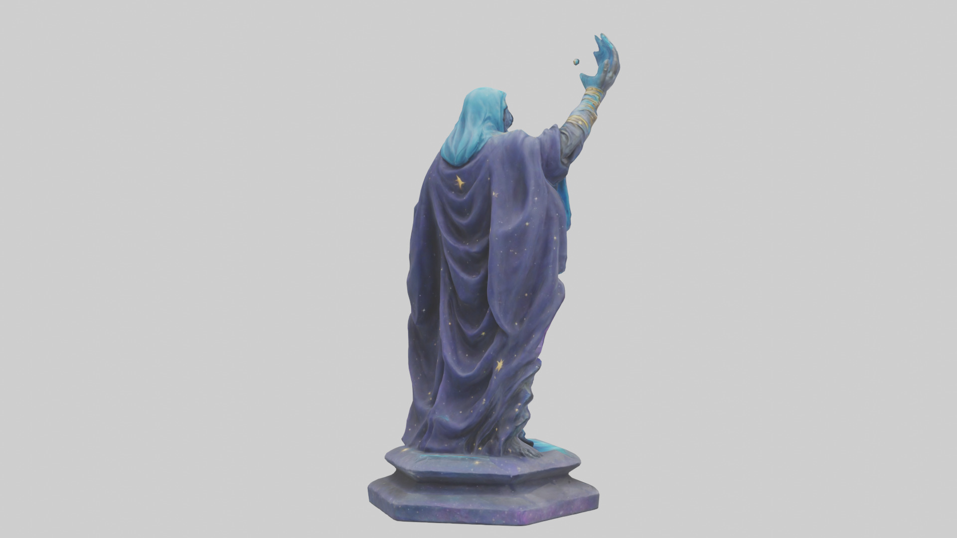 Cosmic Sorcerer statue model 3D model_2