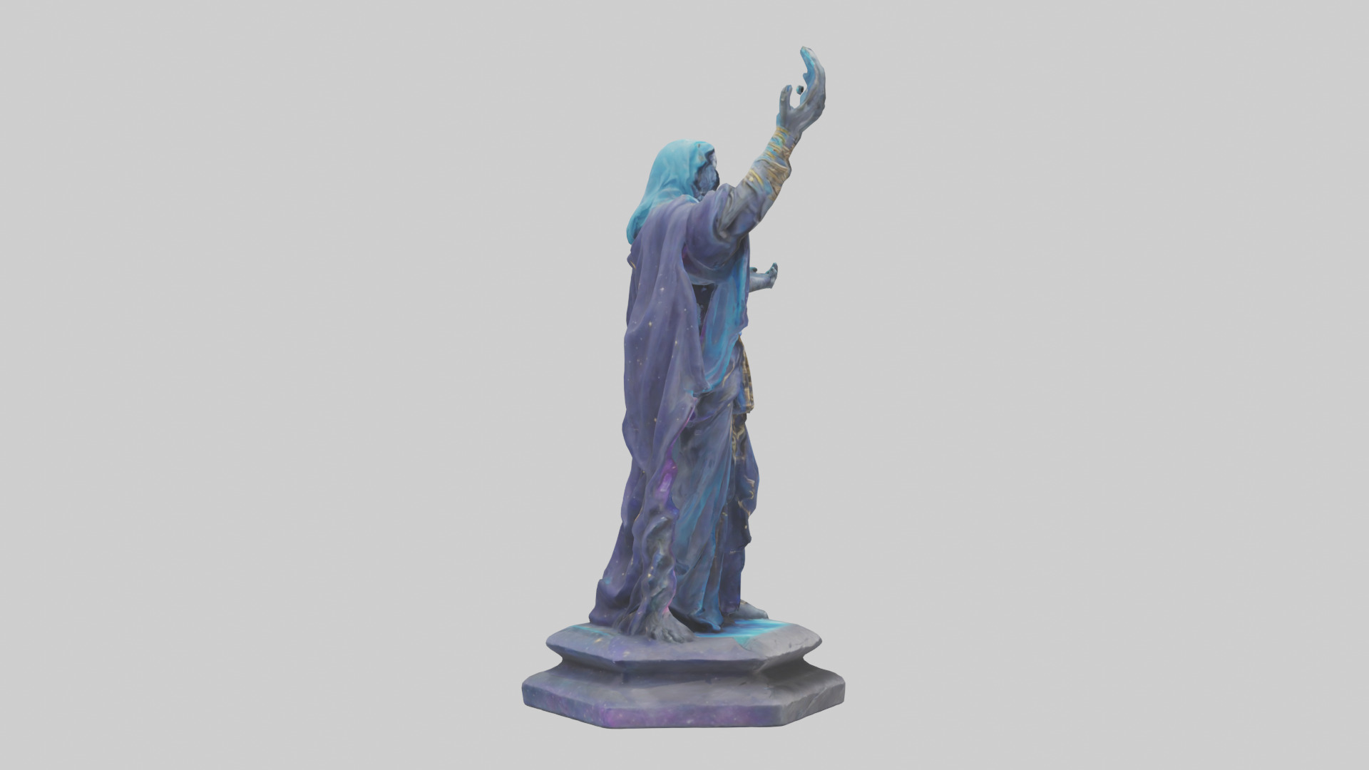 Cosmic Sorcerer statue model 3D model_13