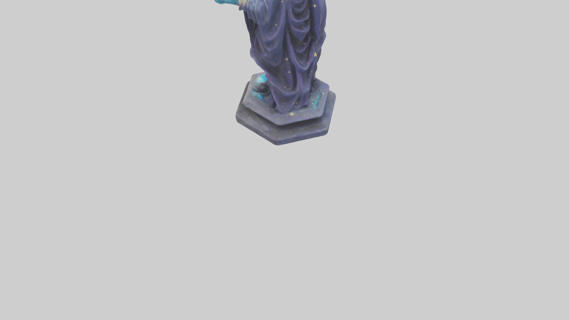 Cosmic Sorcerer statue model 3D model_3