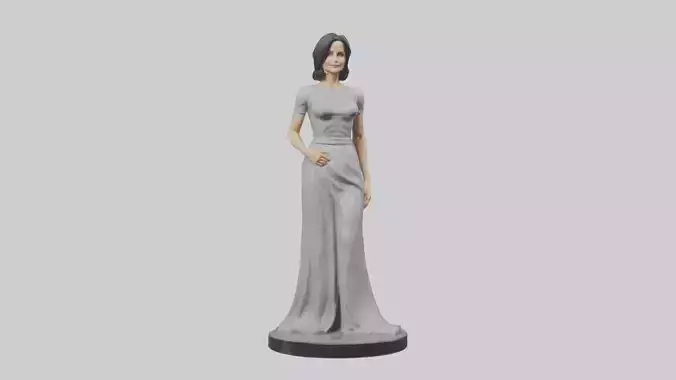 Courteney Cox statue model