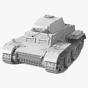 Panzer 2 J Tank 3D model