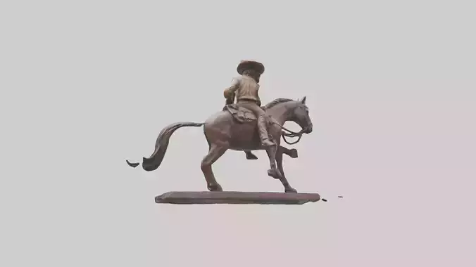 Cowboy statue model