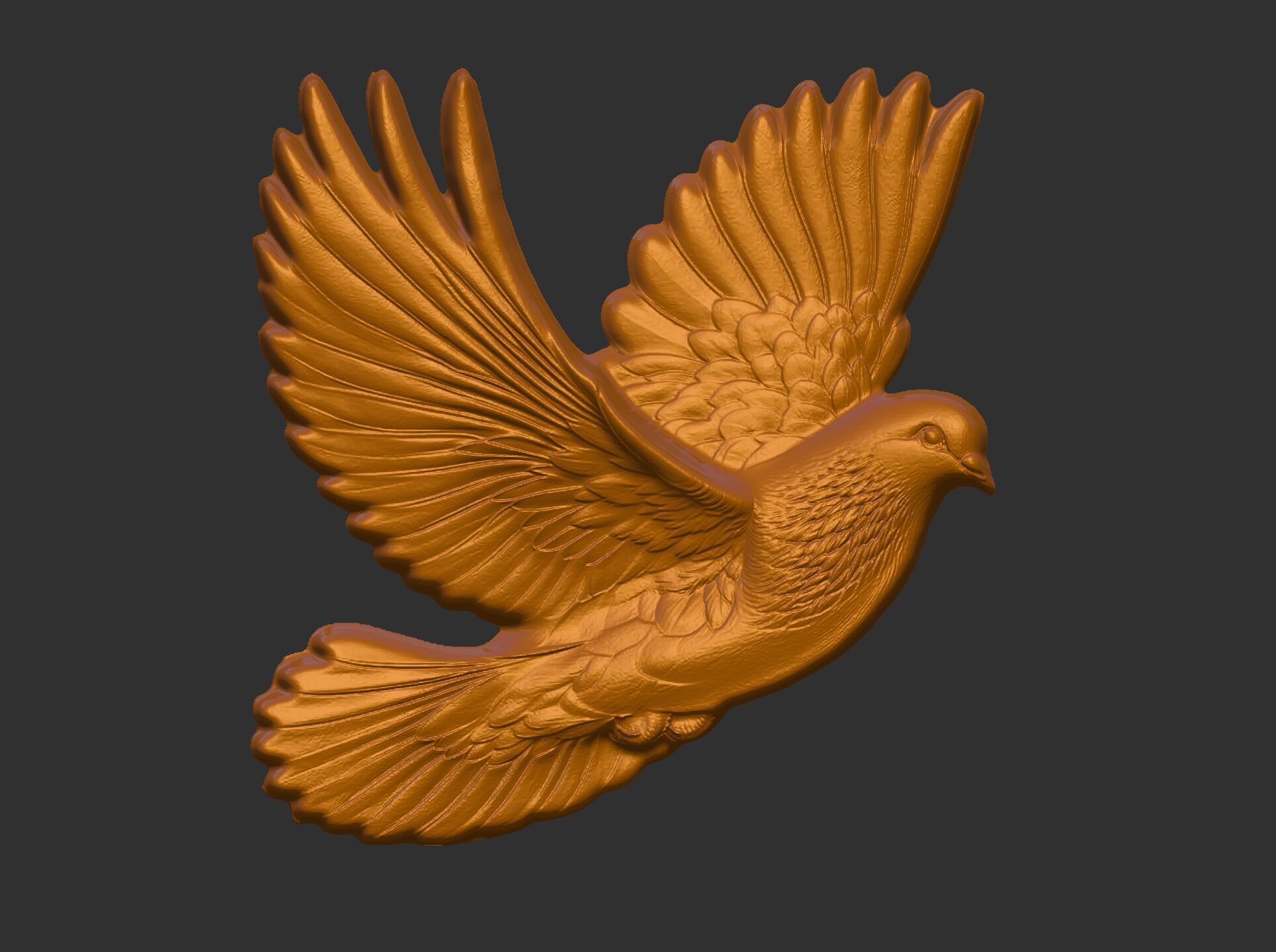 Dove cnc model  3D print model_20