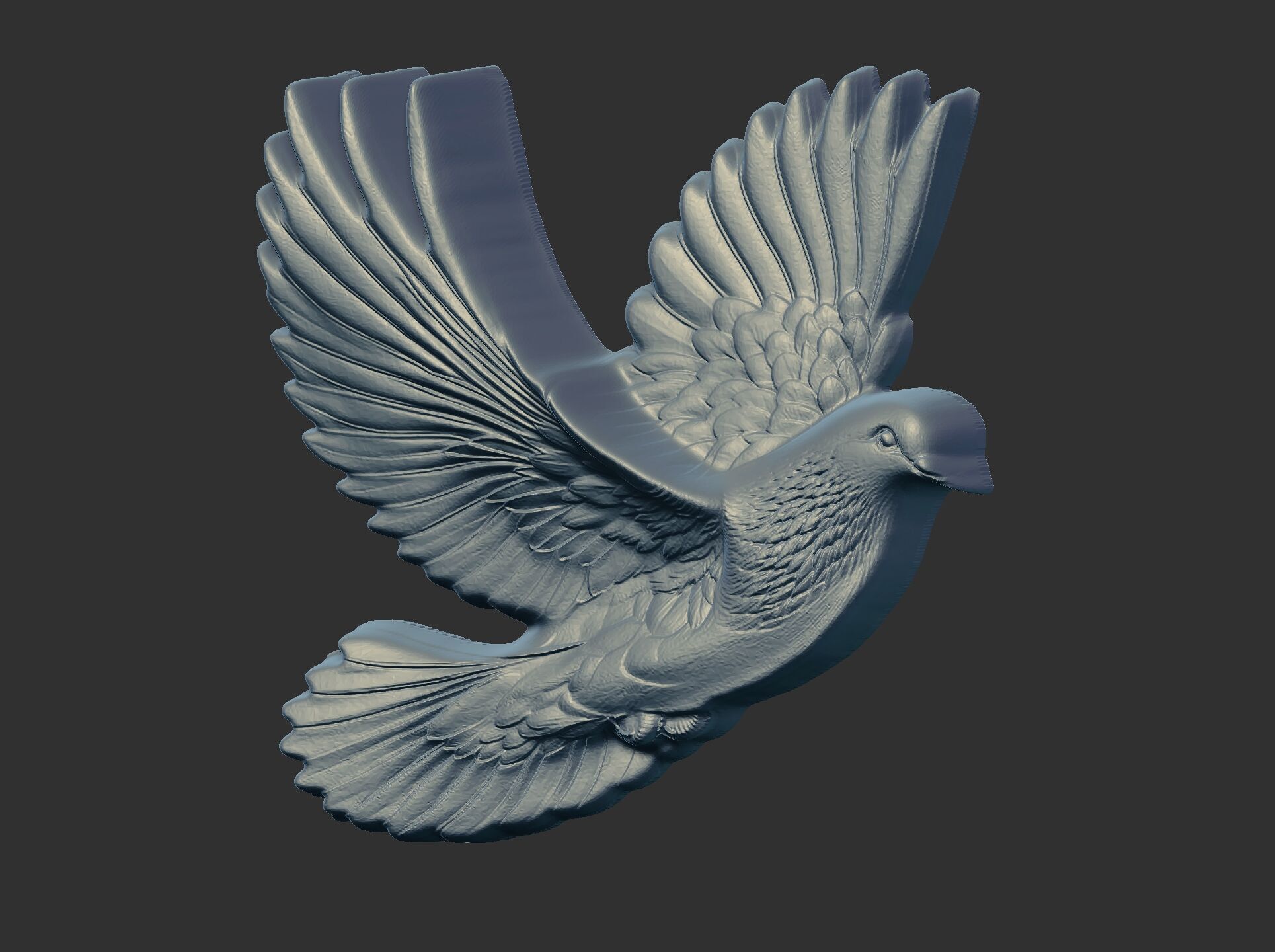 Dove cnc model  3D print model_13
