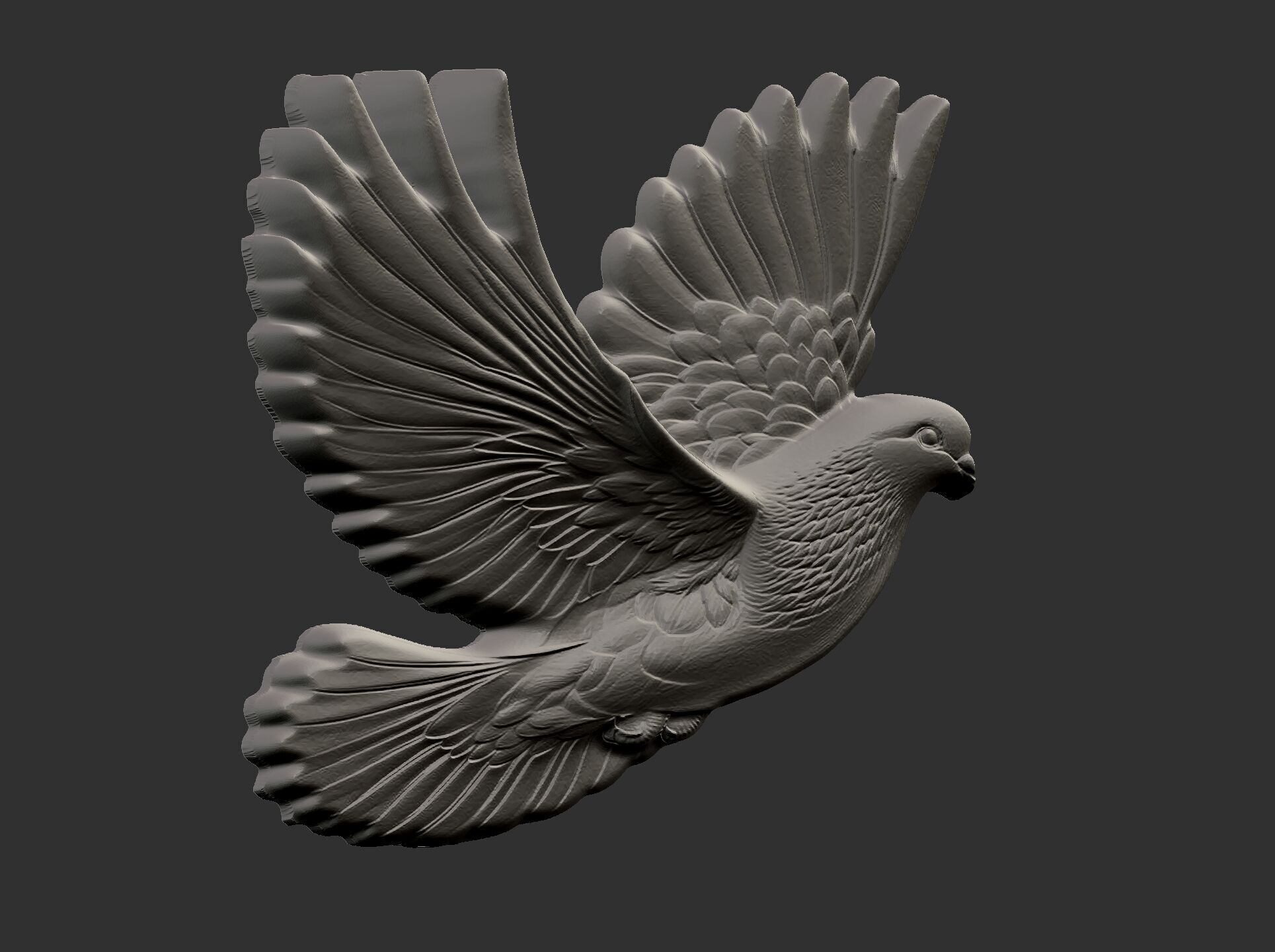 Dove cnc model  3D print model_2