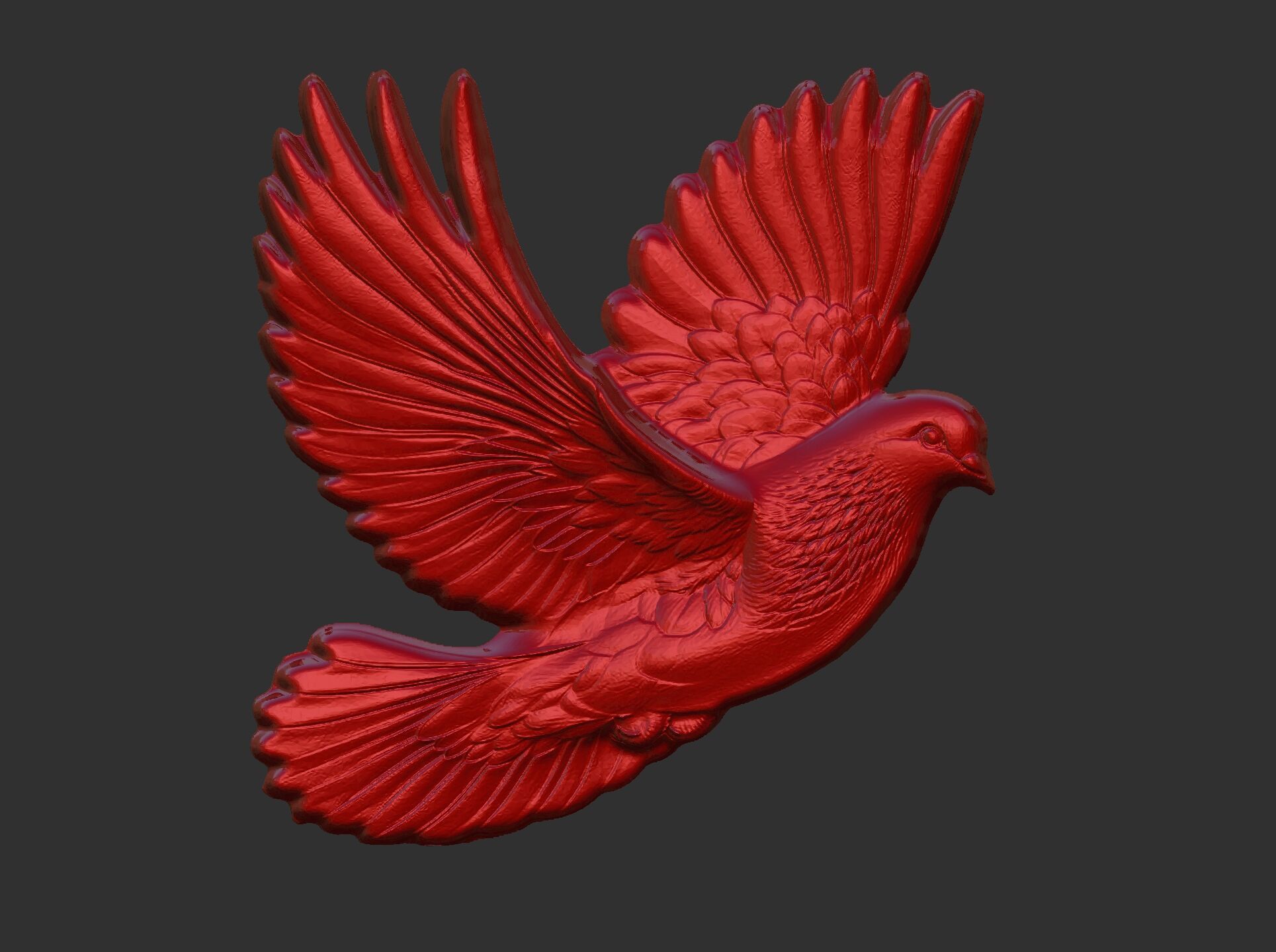 Dove cnc model  3D print model_21