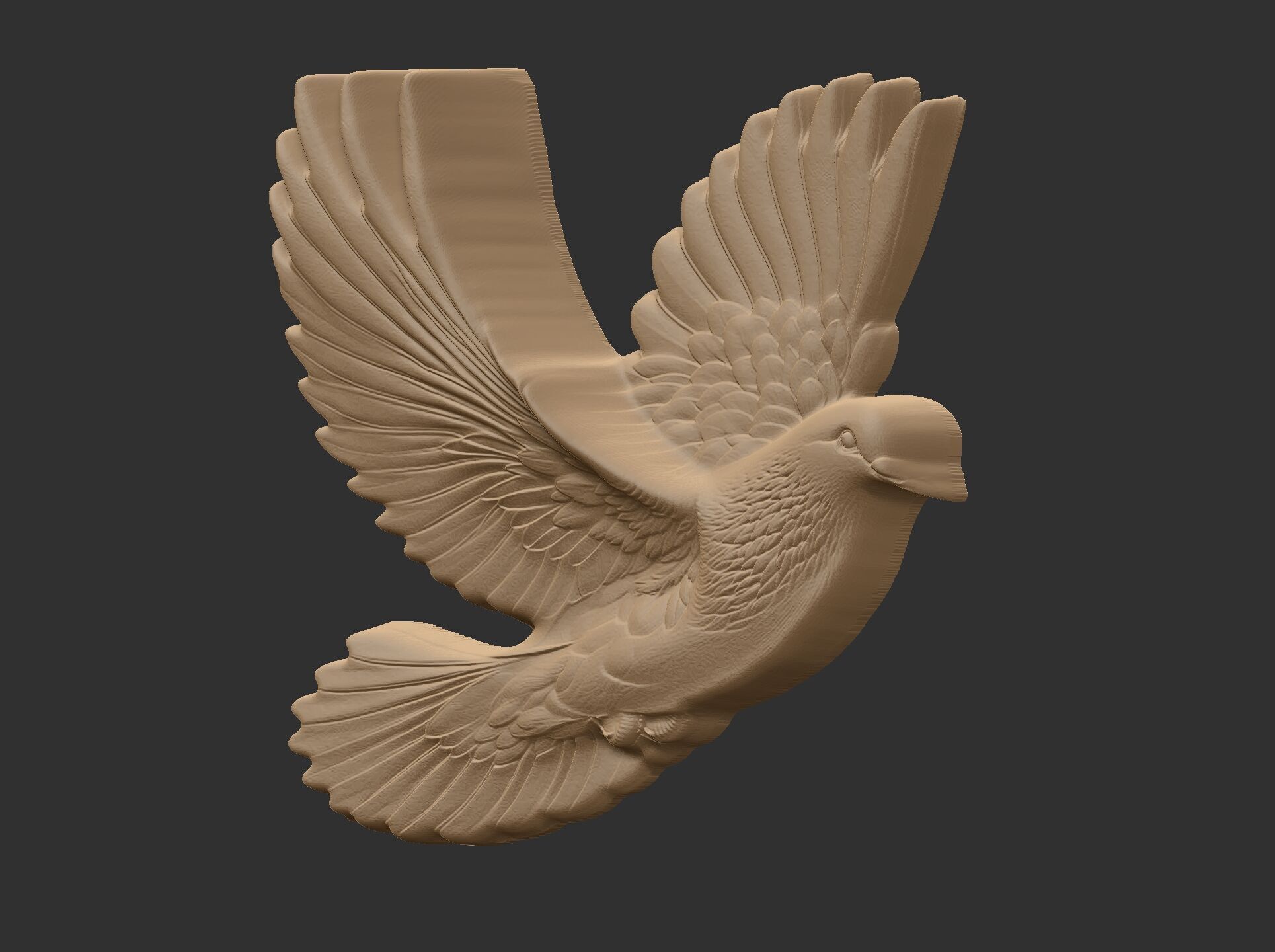 Dove cnc model  3D print model_8