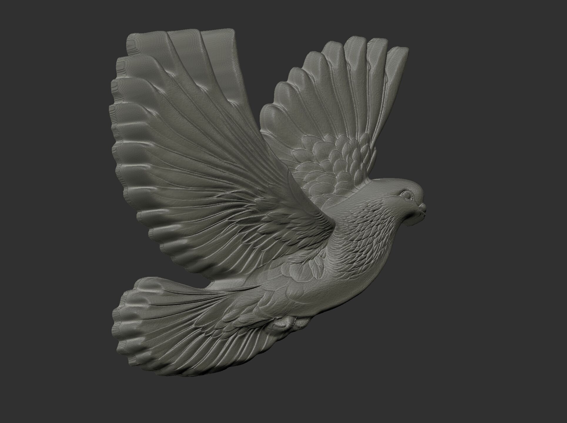 Dove cnc model  3D print model_7