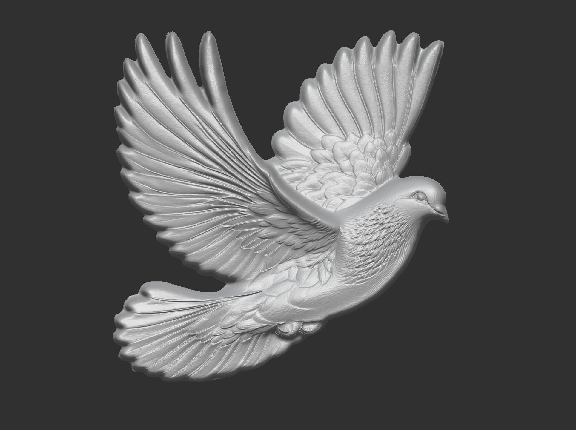 Dove cnc model  3D print model_17