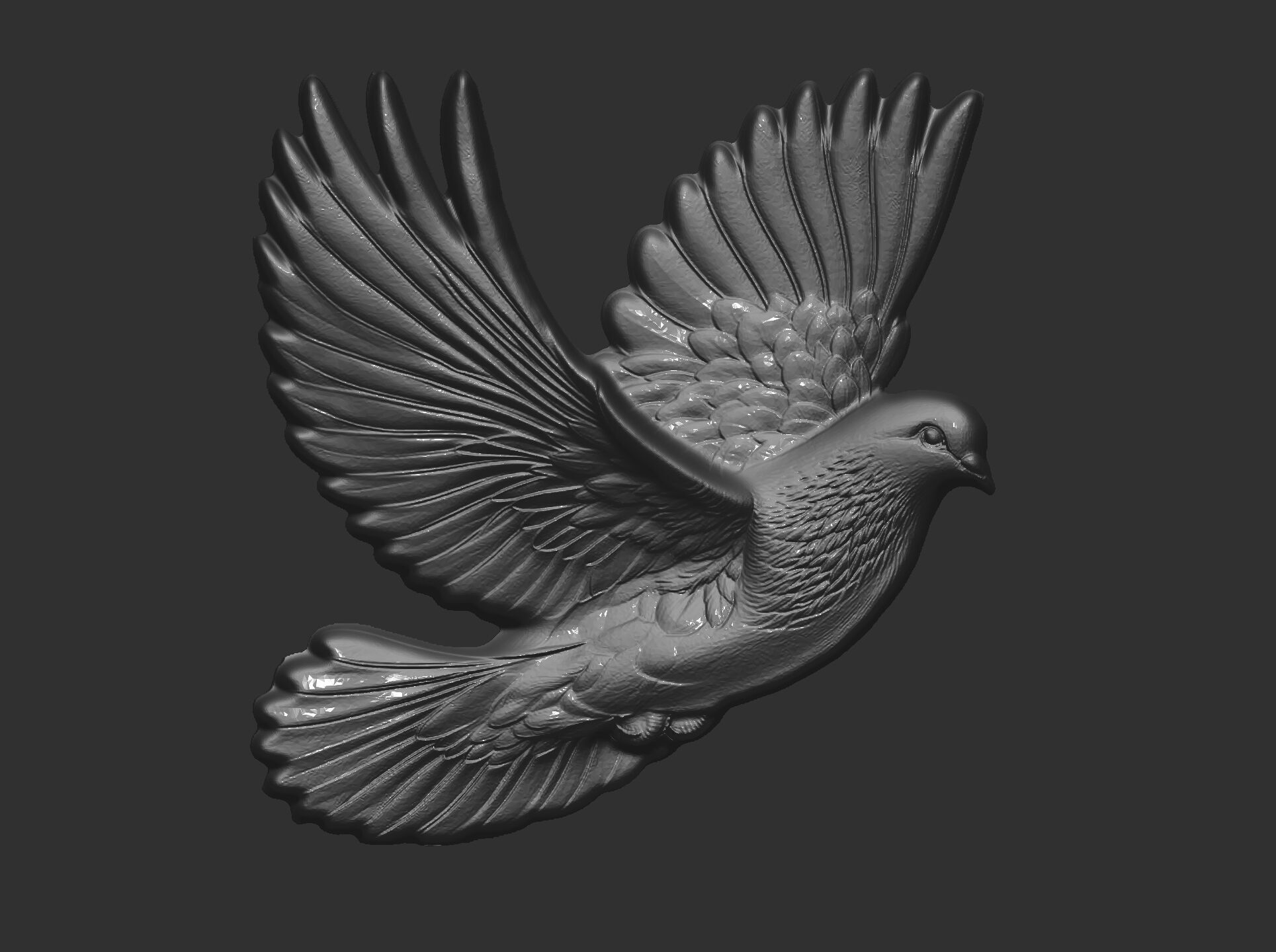 Dove cnc model  3D print model_19