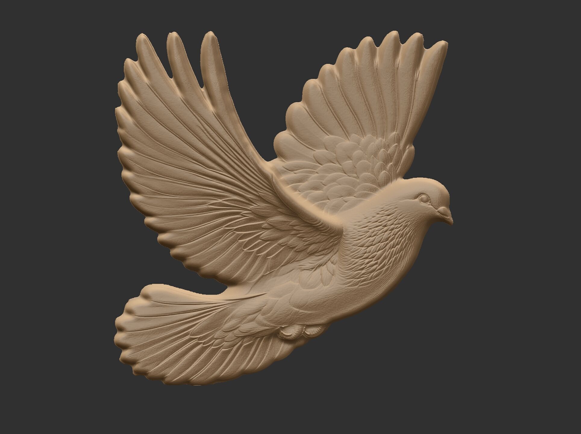 Dove cnc model  3D print model_10
