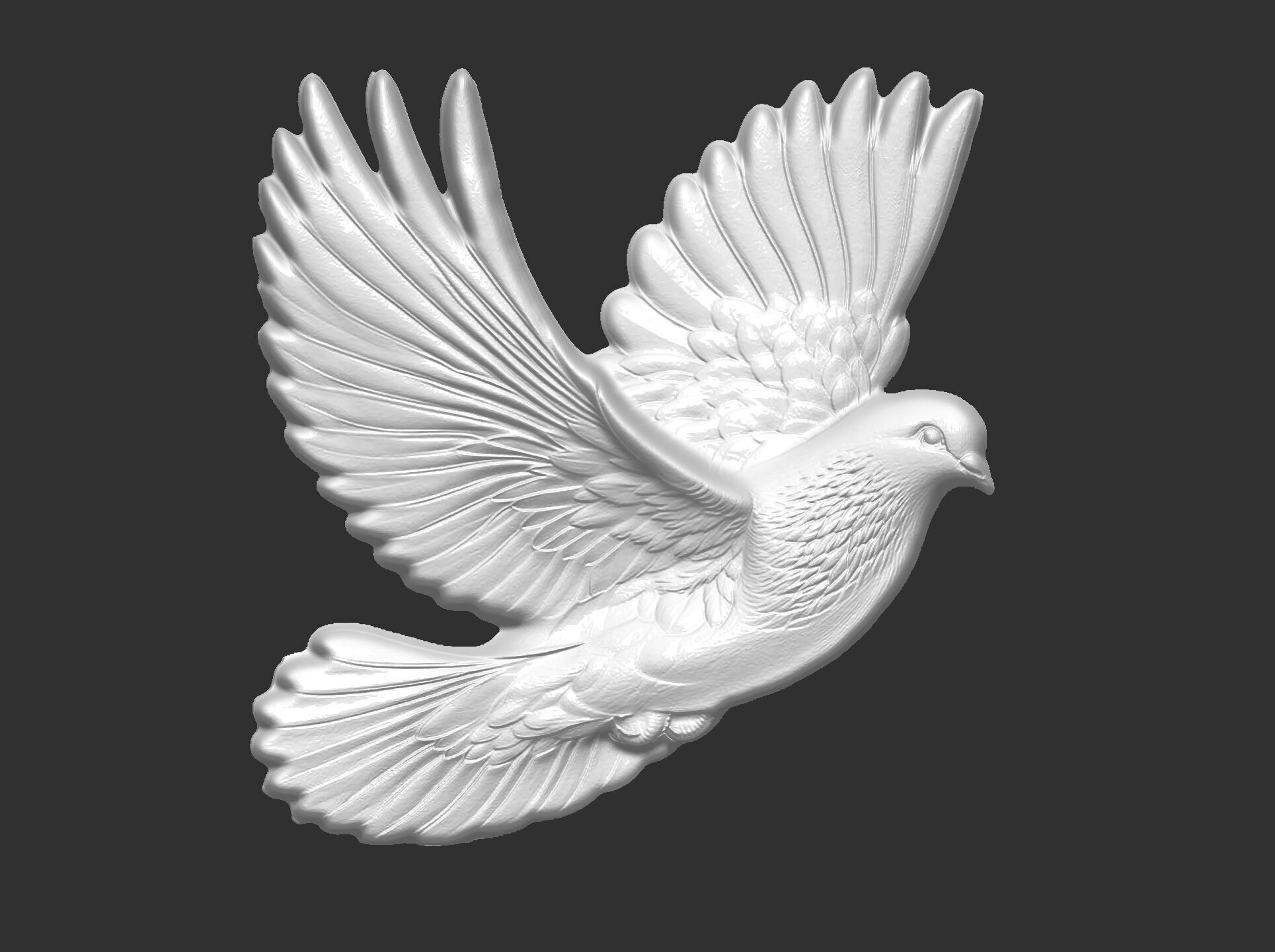 Dove cnc model  3D print model_16