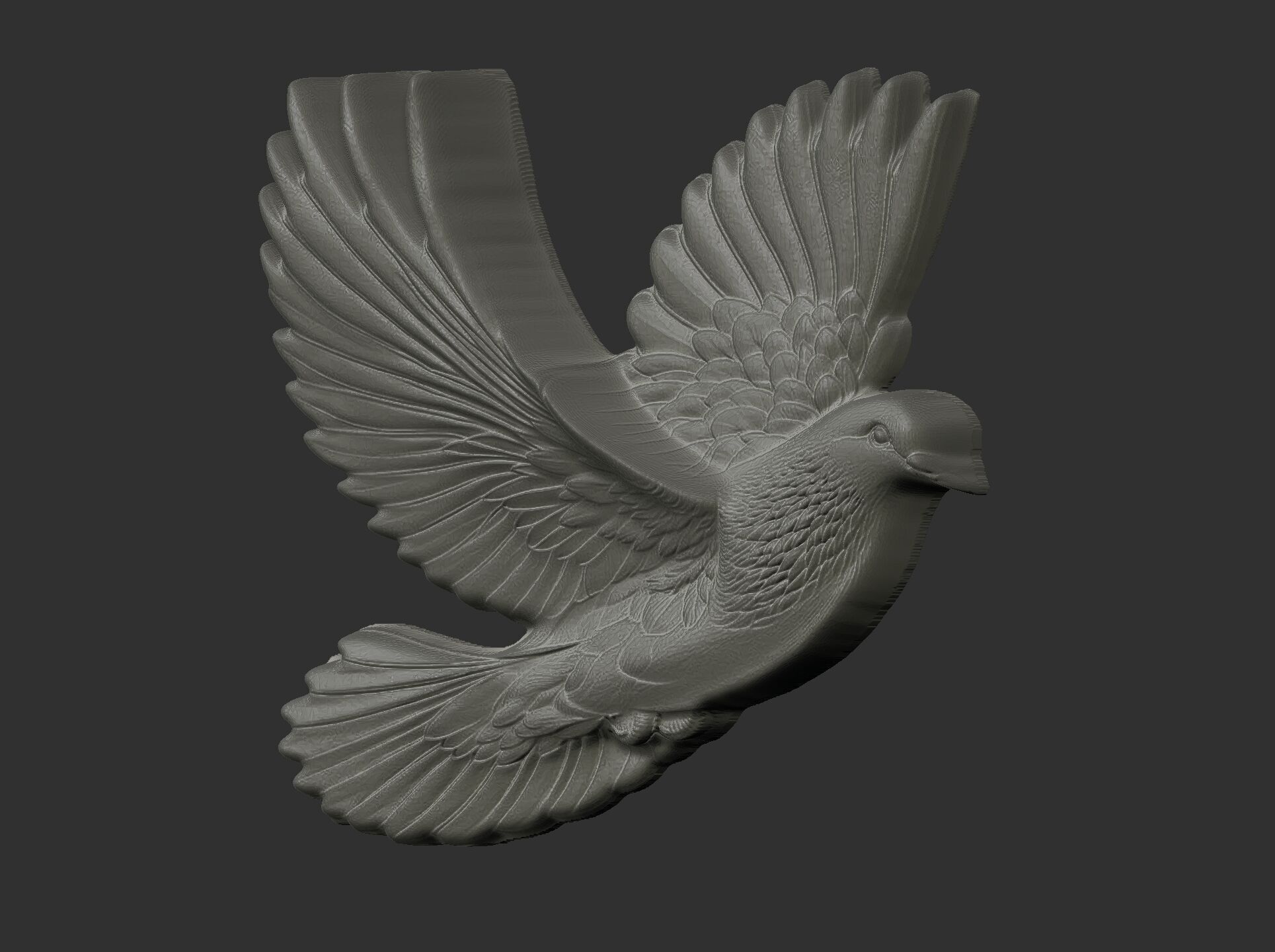 Dove cnc model  3D print model_6