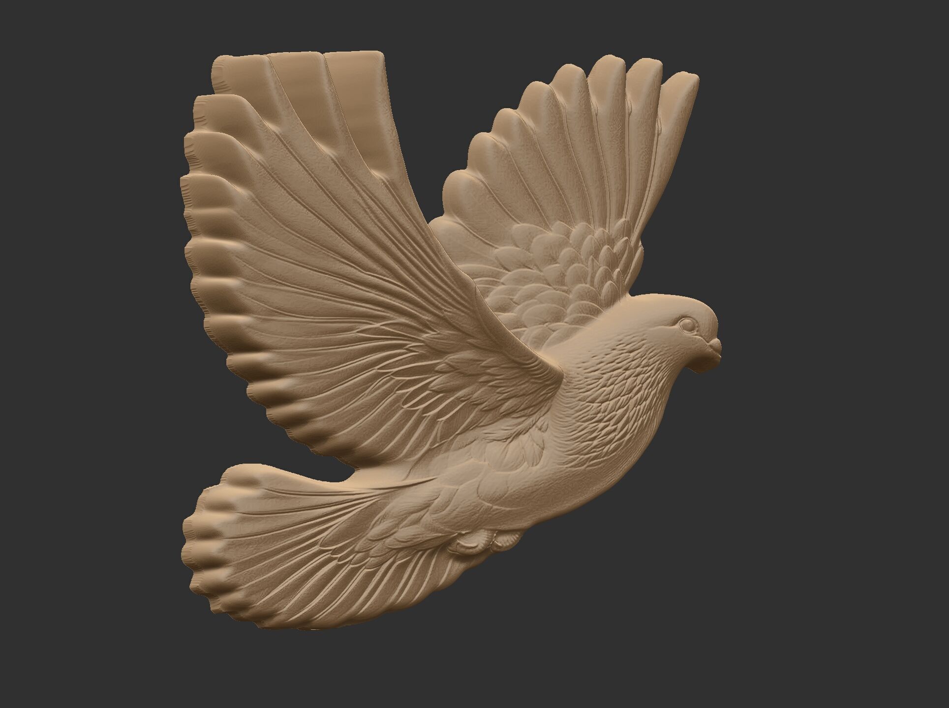Dove cnc model  3D print model_9