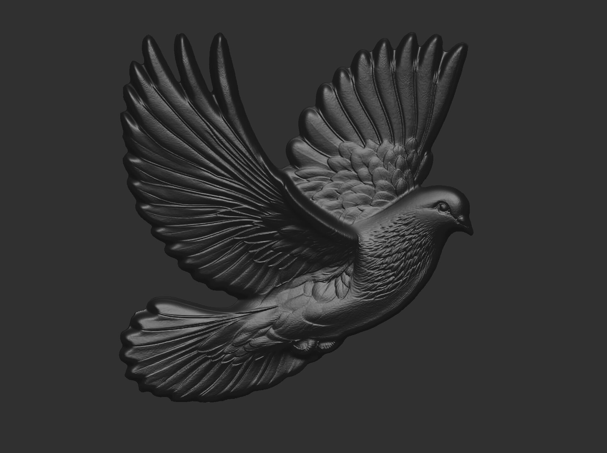 Dove cnc model  3D print model_18