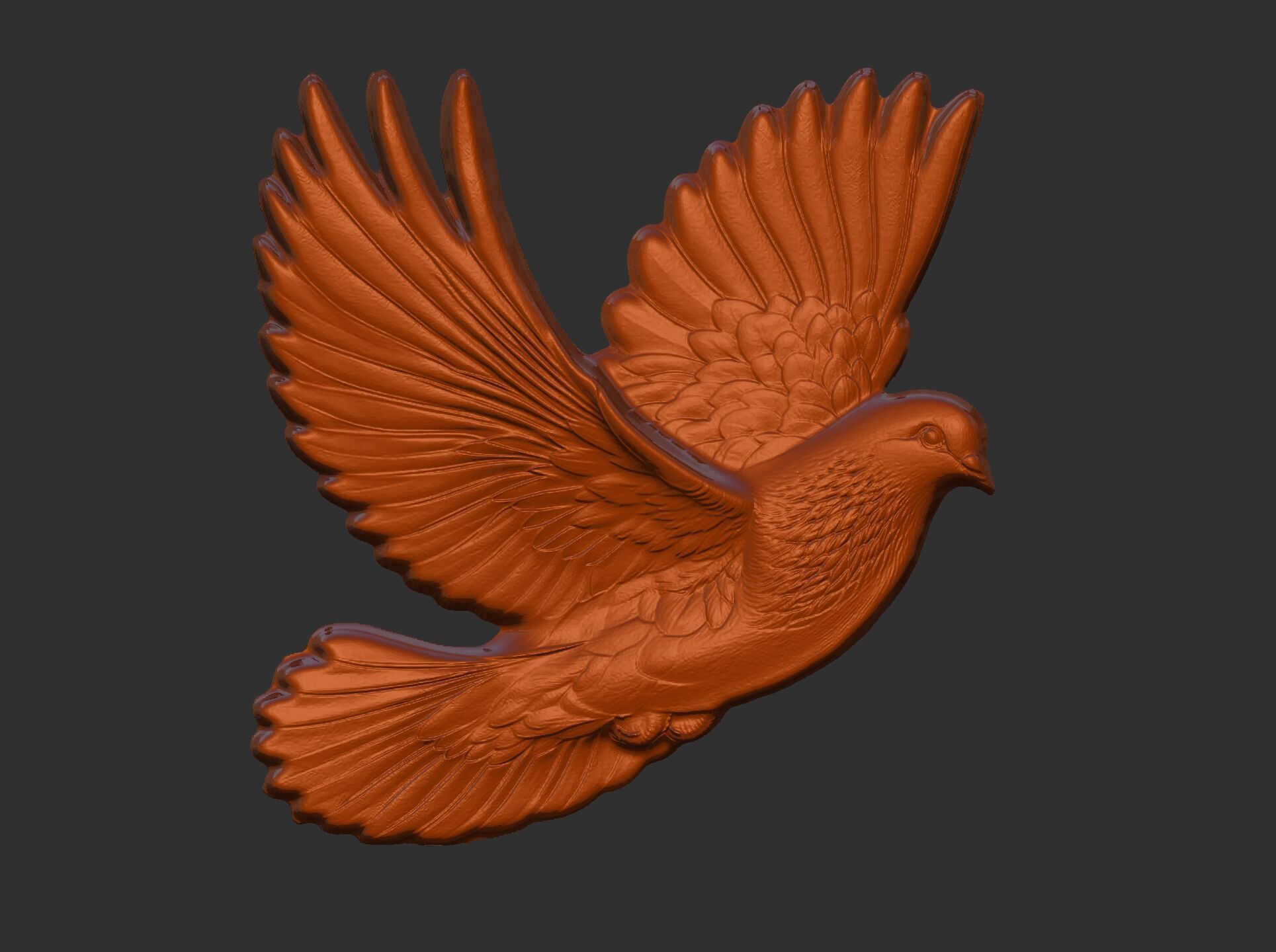 Dove cnc model  3D print model_22