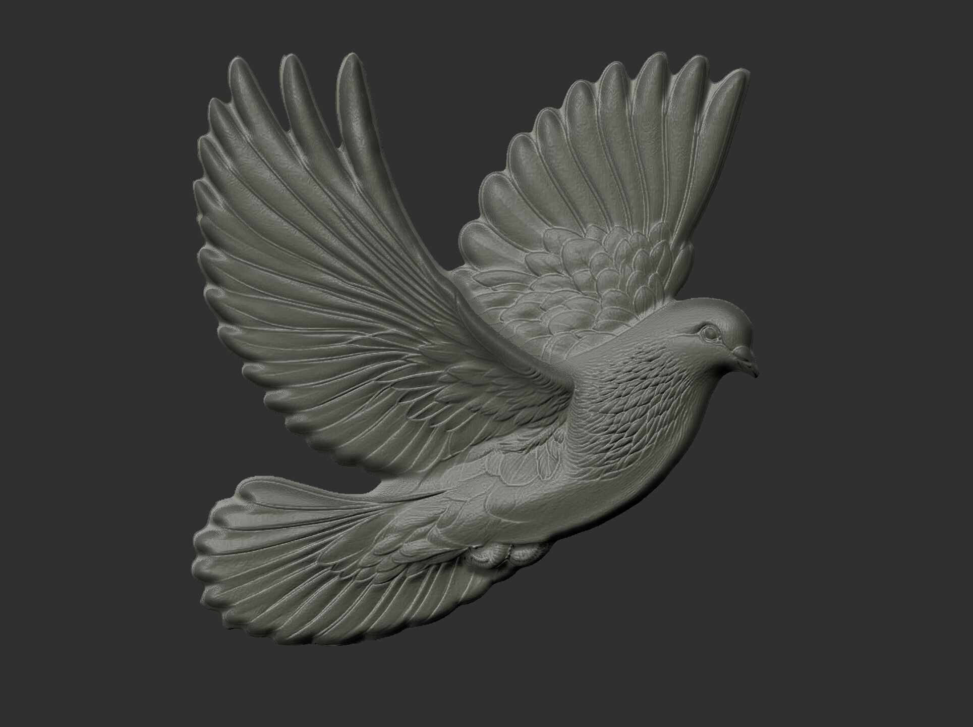 Dove cnc model  3D print model_11