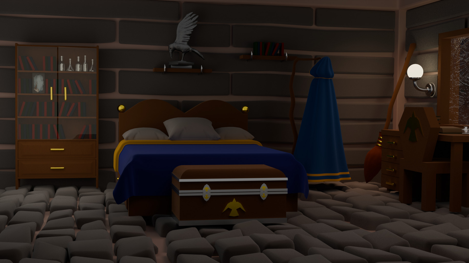 Isometric room  Free 3D model_5