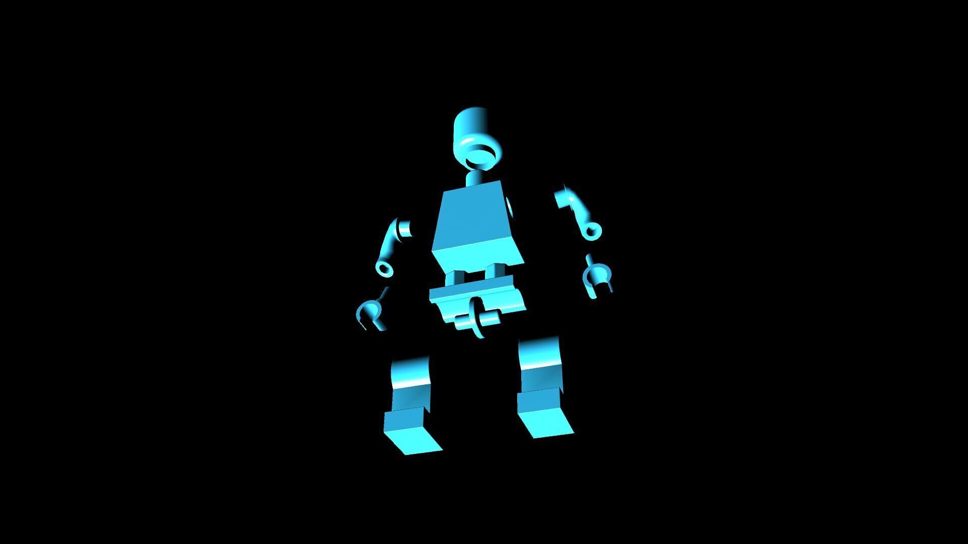 Lego character 3D model_7