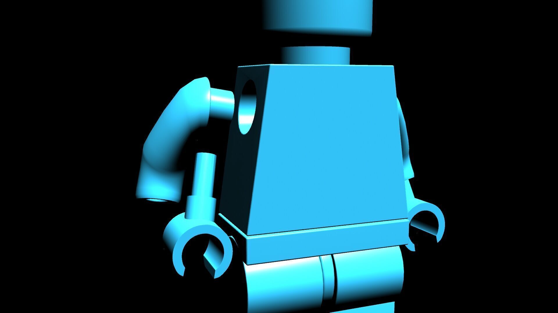 Lego character 3D model_5