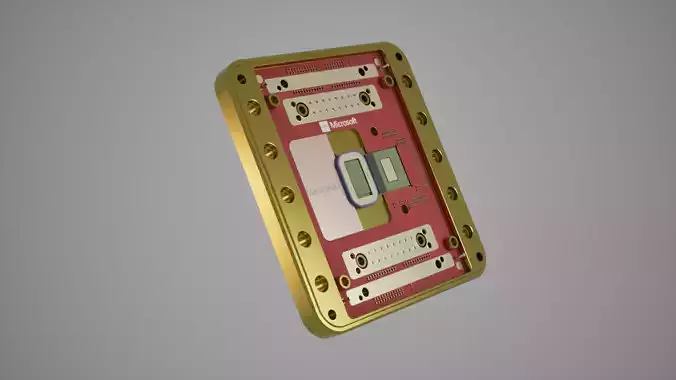 Majorana 1 Quantum Chip 3D model