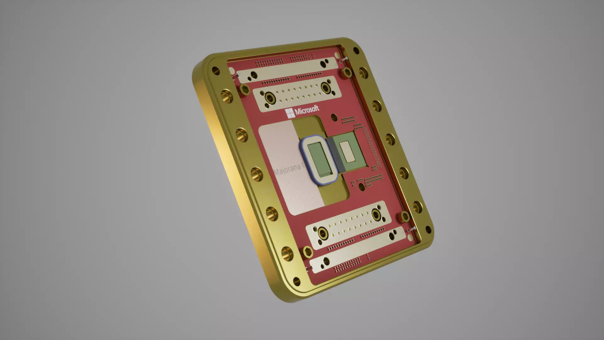 Majorana 1 Quantum Chip 3D model