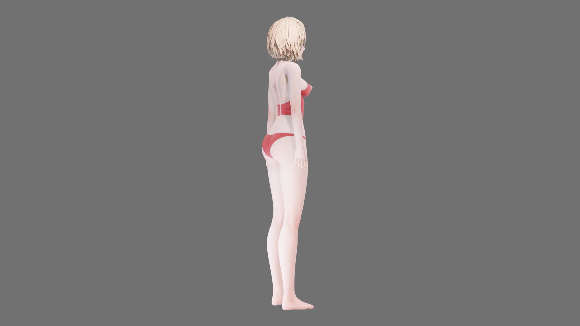 Lingerie clothes 0007 - Rig -Unreal - Unity - Blender - Animated Low-poly 3D model_35