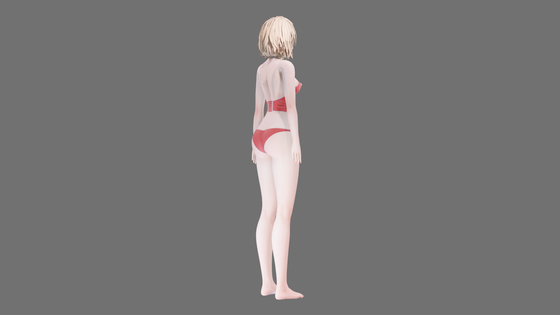 Lingerie clothes 0007 - Rig -Unreal - Unity - Blender - Animated Low-poly 3D model_34