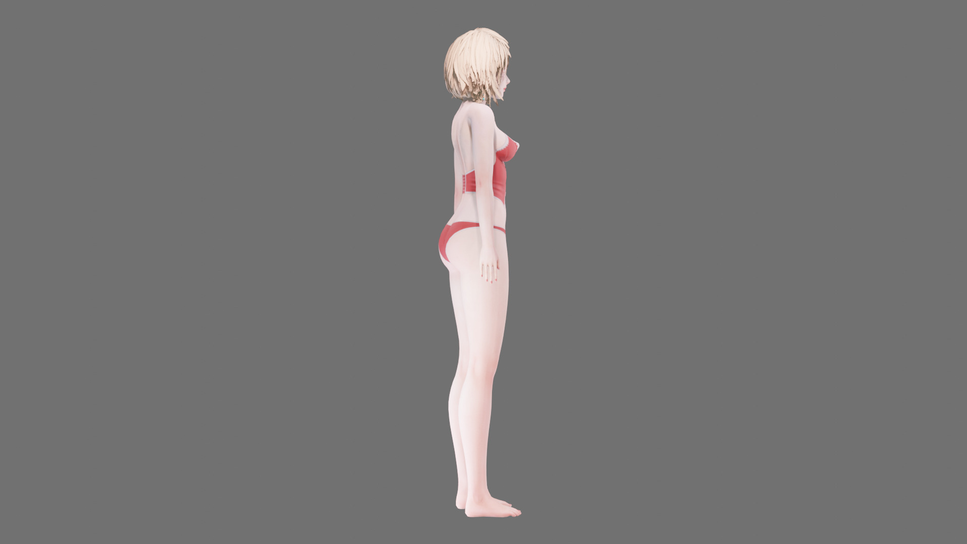 Lingerie clothes 0007 - Rig -Unreal - Unity - Blender - Animated Low-poly 3D model_36