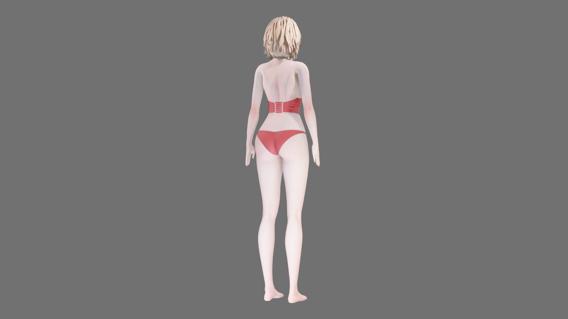 Lingerie clothes 0007 - Rig -Unreal - Unity - Blender - Animated Low-poly 3D model_31