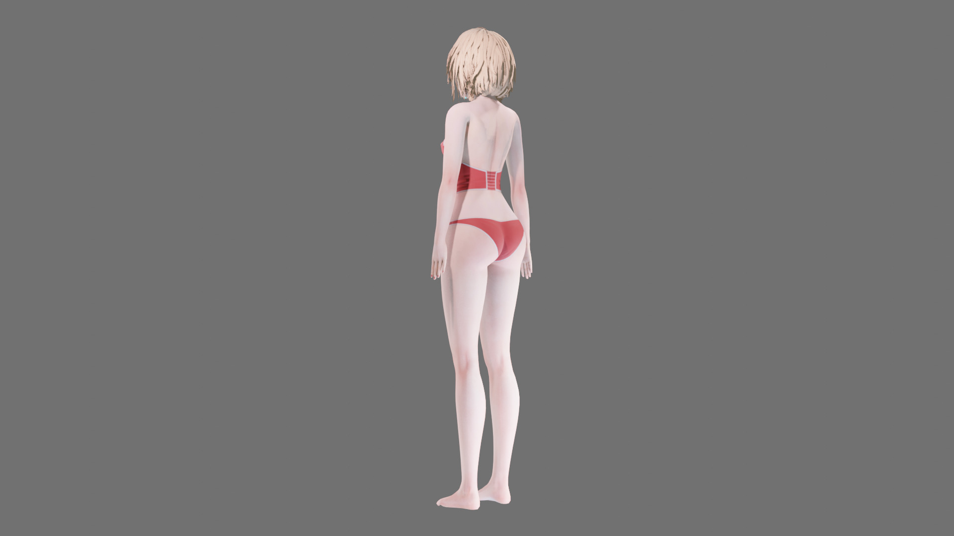 Lingerie clothes 0007 - Rig -Unreal - Unity - Blender - Animated Low-poly 3D model_24