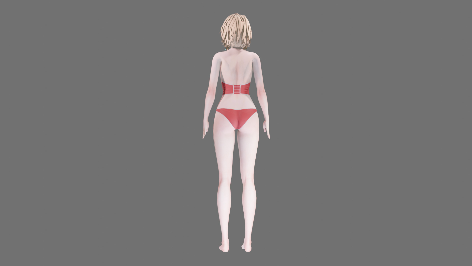 Lingerie clothes 0007 - Rig -Unreal - Unity - Blender - Animated Low-poly 3D model_28