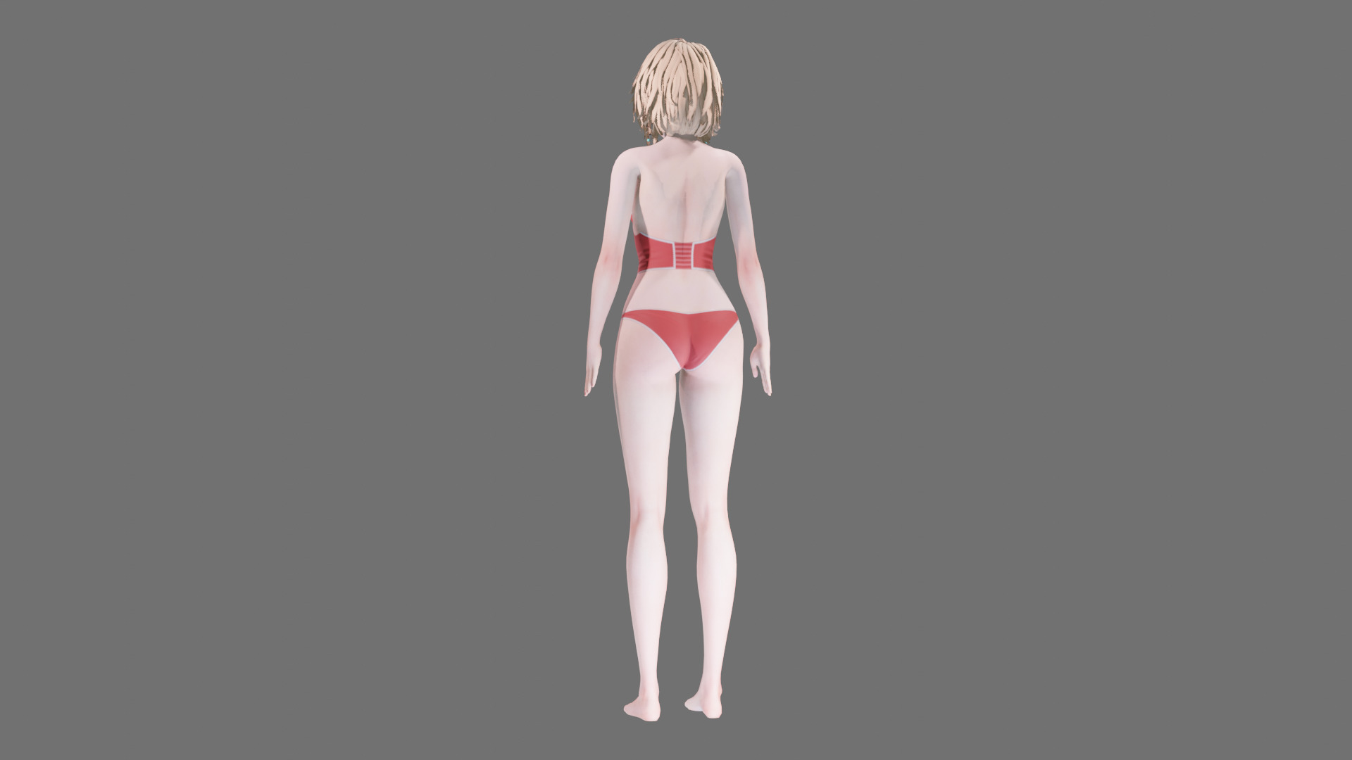 Lingerie clothes 0007 - Rig -Unreal - Unity - Blender - Animated Low-poly 3D model_27