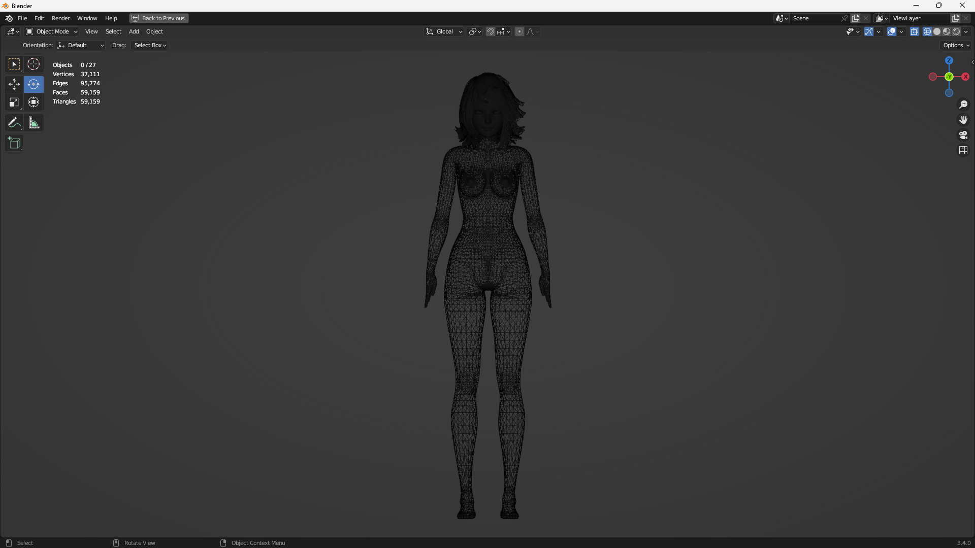 Lingerie clothes 0007 - Rig -Unreal - Unity - Blender - Animated Low-poly 3D model_48