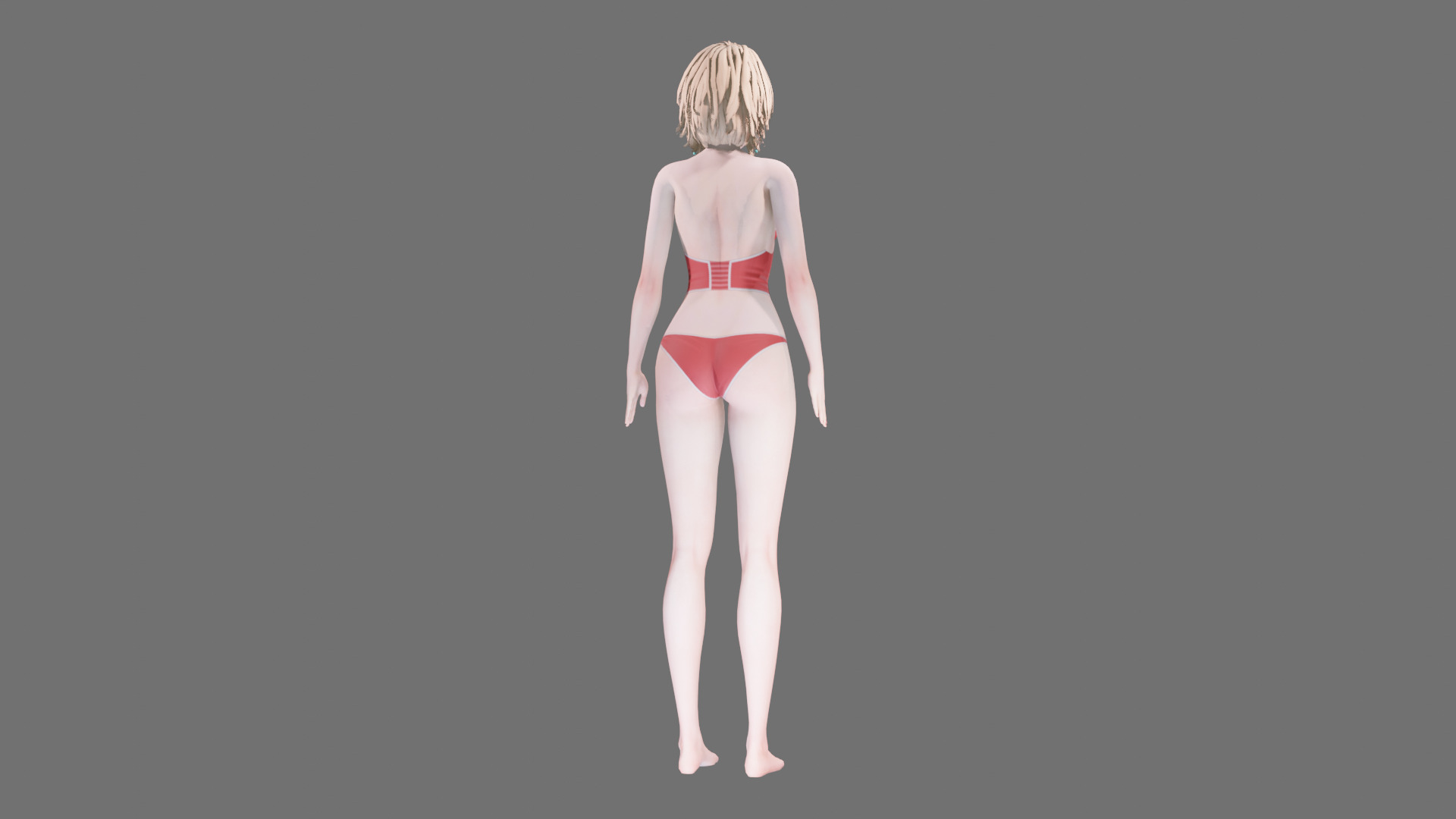 Lingerie clothes 0007 - Rig -Unreal - Unity - Blender - Animated Low-poly 3D model_30