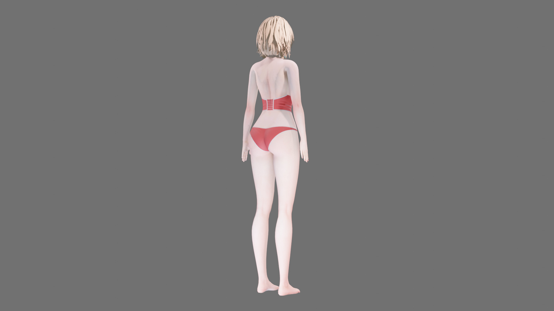 Lingerie clothes 0007 - Rig -Unreal - Unity - Blender - Animated Low-poly 3D model_32