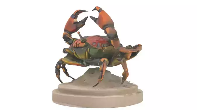 Crab statue model