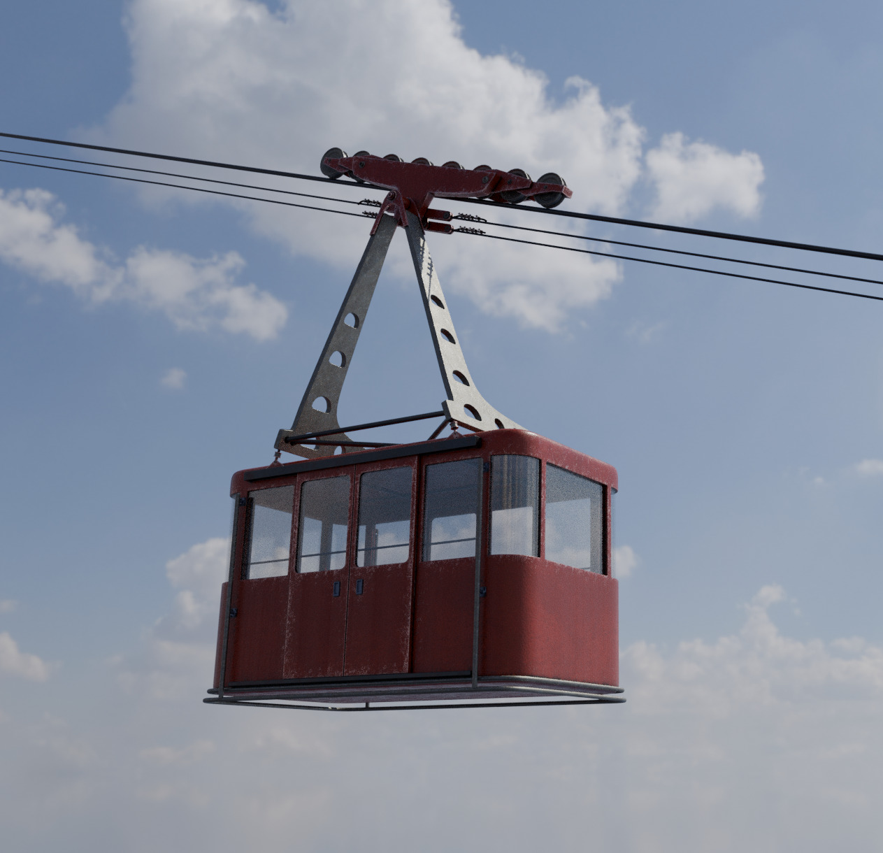 Cablecar Gondola 3D model 3D model_4