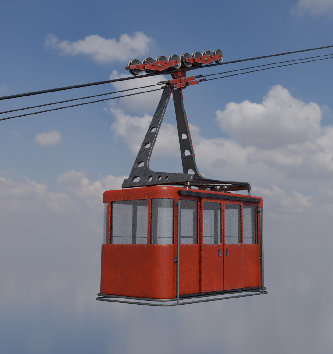 Cablecar Gondola 3D model 3D model_6