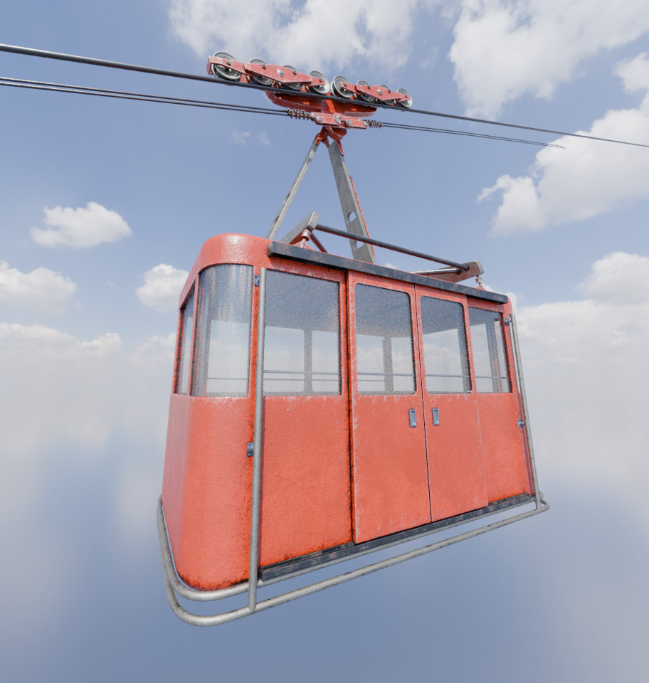 Cablecar Gondola 3D model 3D model_10