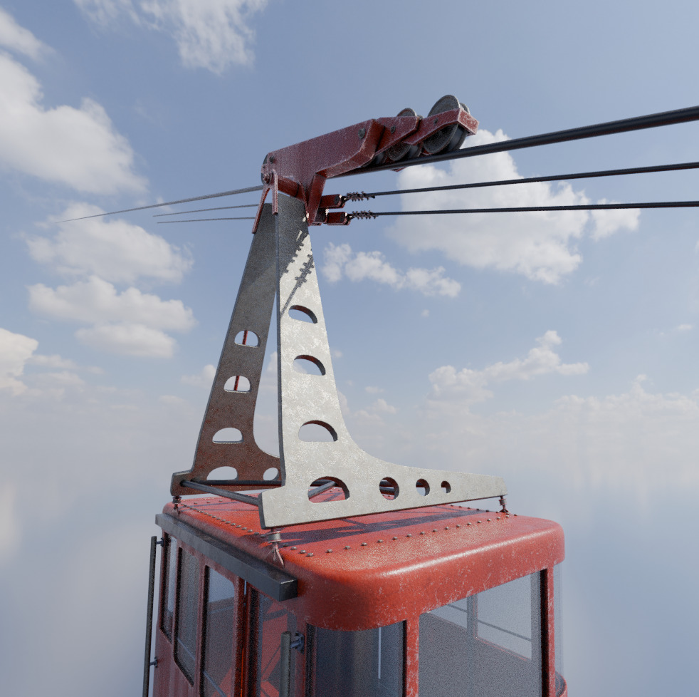 Cablecar Gondola 3D model 3D model_12