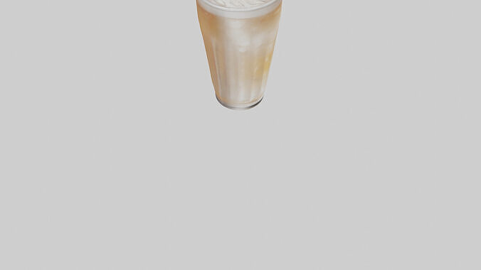 Cream soda model 3D model 7