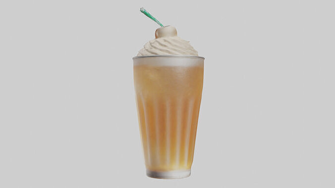 Cream soda model 3D model 2