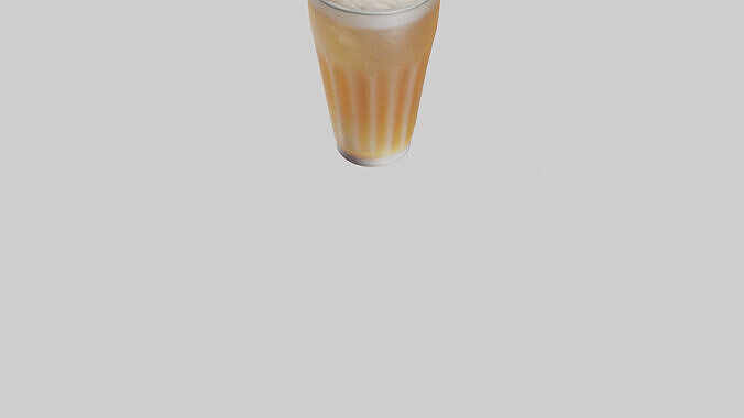 Cream soda model 3D model 4