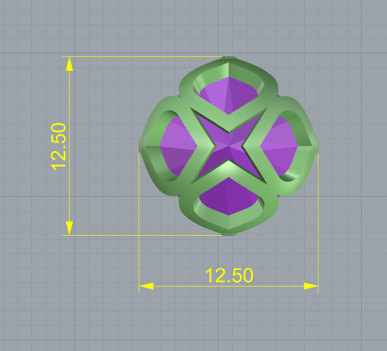 Chopard Imperiale earring 3D print model_2