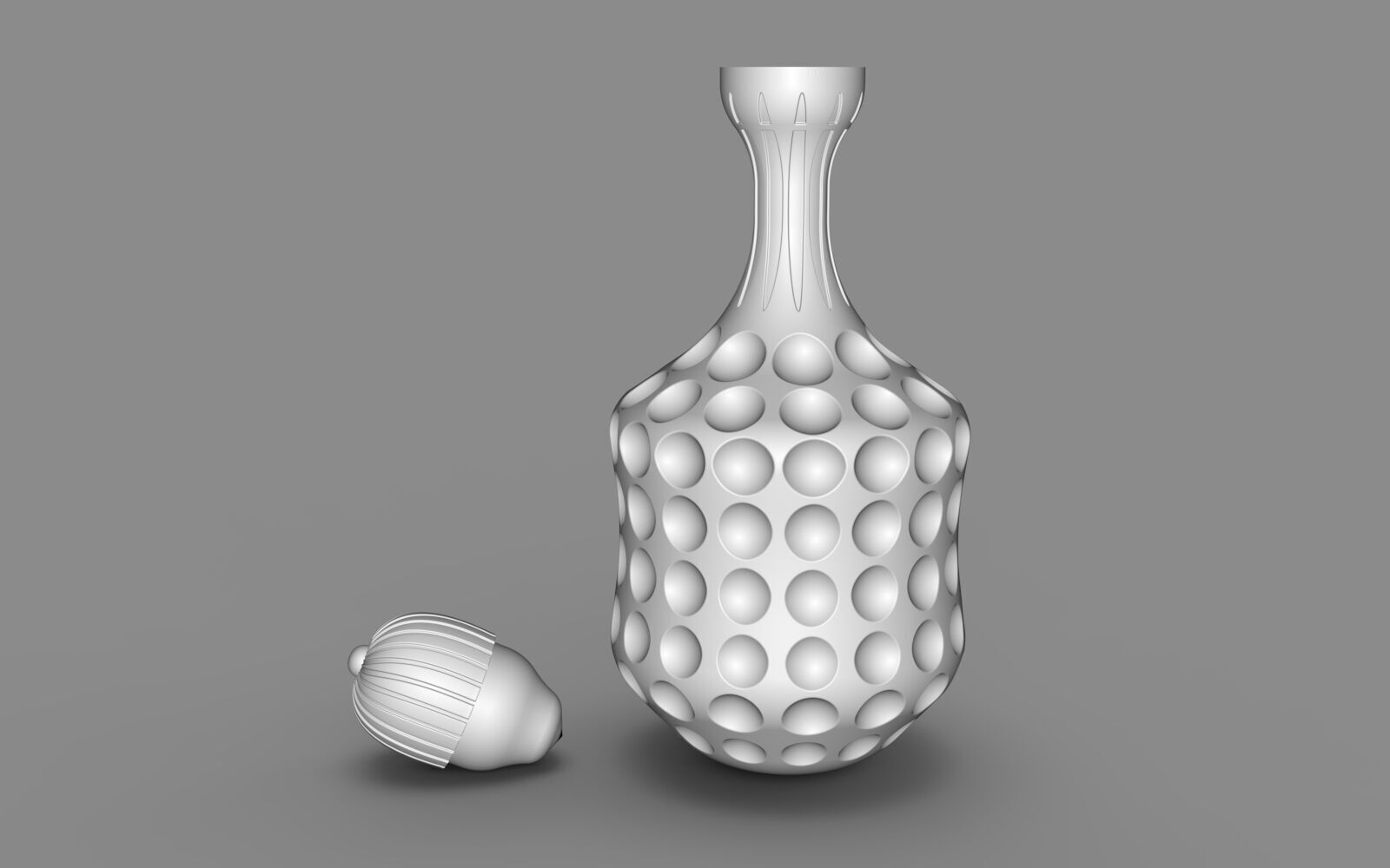 A HIGHLY ATTRACTIVE 3D WINE DECANTER 3D model_8