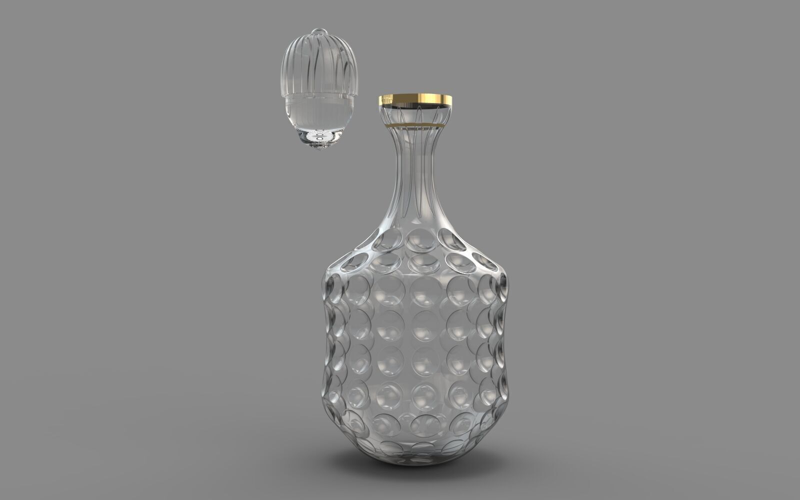 A HIGHLY ATTRACTIVE 3D WINE DECANTER 3D model_4