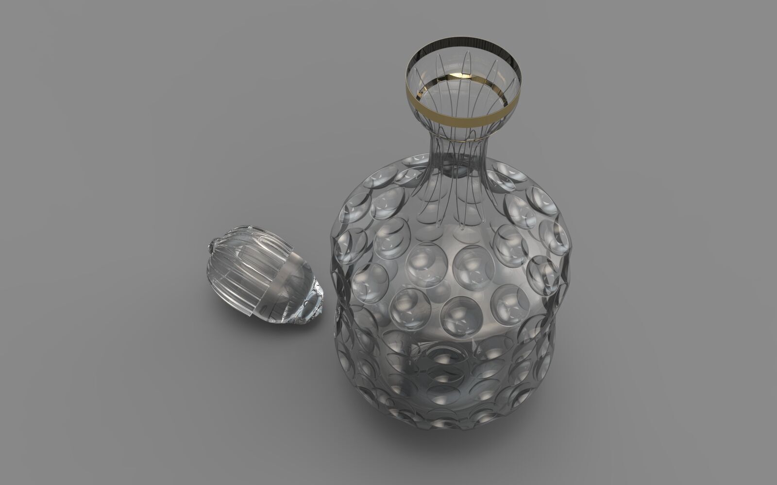 A HIGHLY ATTRACTIVE 3D WINE DECANTER 3D model_5